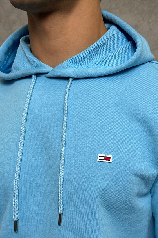Мужское худи Tommy Hilfiger голубого цвета