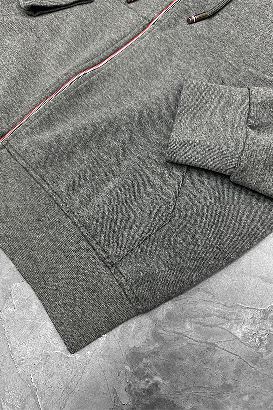 Кофта на молнии серого цвета Tommy Hilfiger