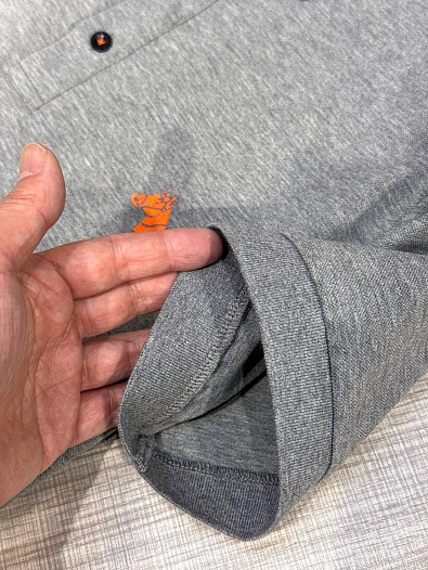 Мужское поло Hermes Premium - Grey   