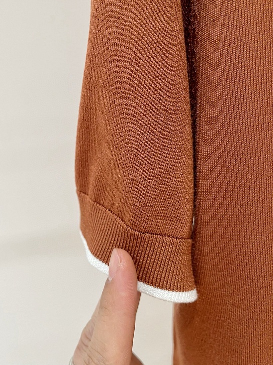 Мужское поло Kiton Premium - Brown