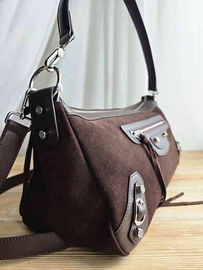 Замшевая сумка Balenciaga 40x20 см   