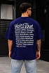 Фиолетовая оверсайз футболка Vetements world tour