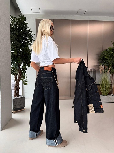 Женская джинсы Loewe premium - Navy   