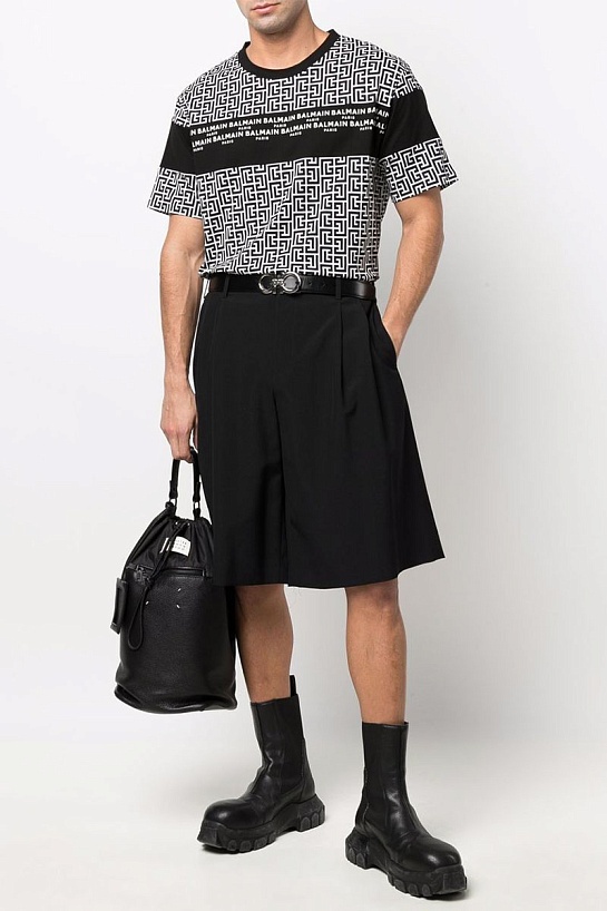 Мужская футболка Balmain monogram-print