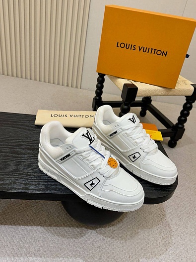 Мужские кроссовки Louis Vuitton Trainer - White   