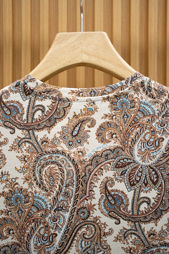 Бежевая футболка с узором пейсли Etro Premium