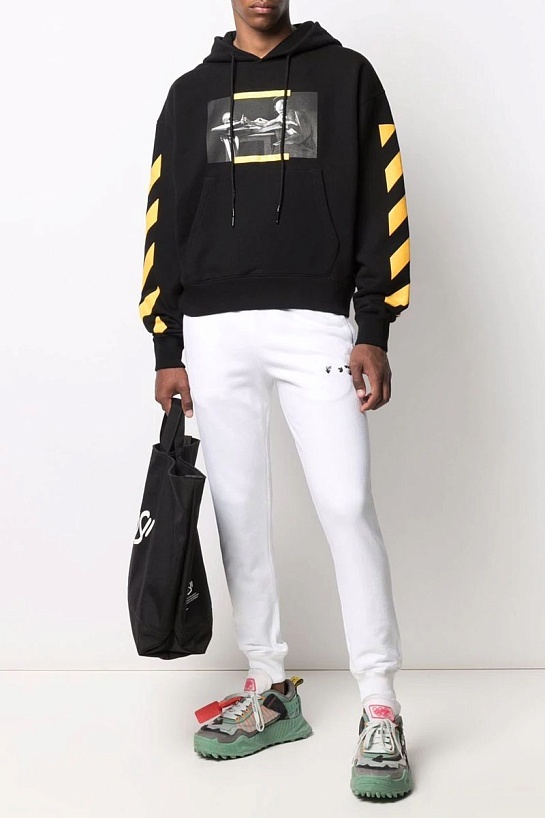 Мужская чёрная кофта Off-White Caravaggio Diag