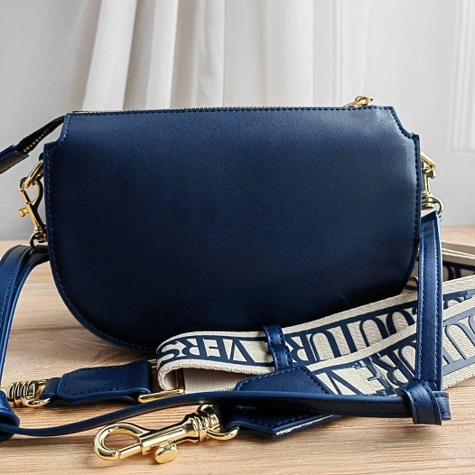 Кожаная сумка Versace Jeans Conture 22x15 см - Blue   