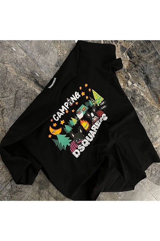 Мужская футболка Dsquared2 "Camping" - Black