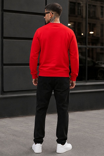 Красный мужской свитшот Kenzo Tiger Head embroidered   