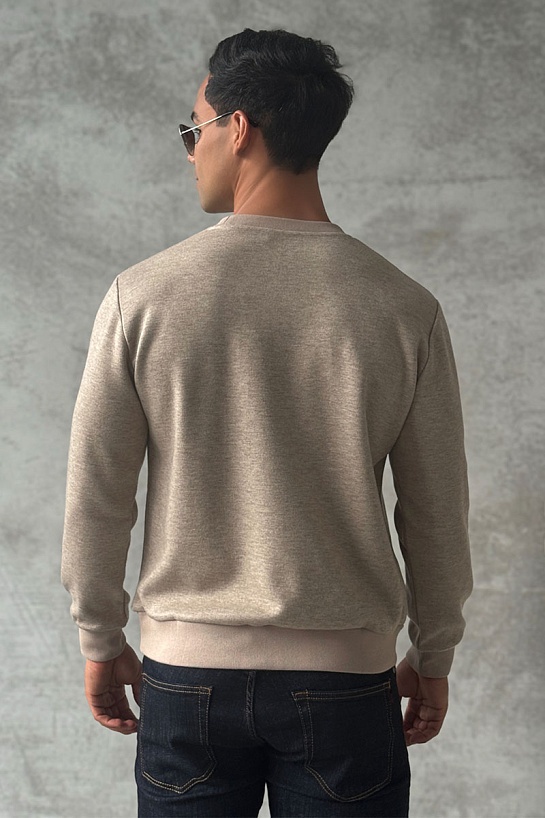 Мужской свитшот Hermes бежевого цвета