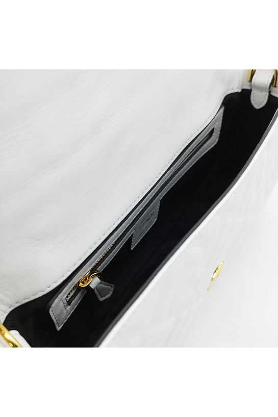 Кожаная сумка Fendi Medium Baguette FF motif 27x16 см (2 расцветки)