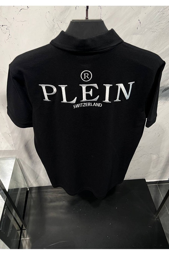 Мужское чёрное поло Philipp Plein