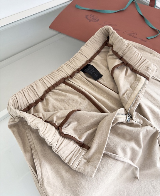 Льняные шорты Loro Piana Premium - Beige
