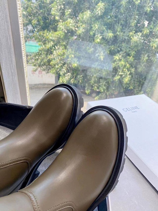 Женские кожаные сапоги Celine Premium