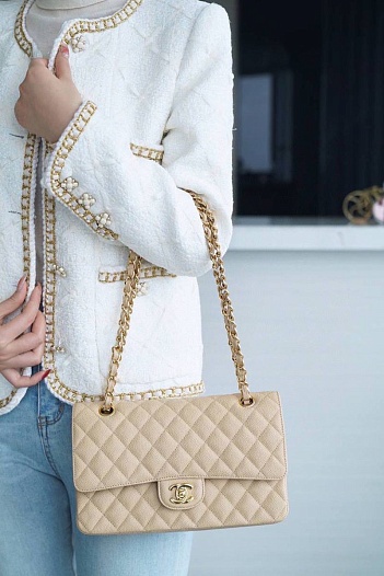 Женская кожаная сумка Chanel Timeless Premium  30x20x9 см   