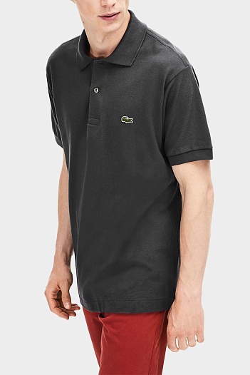 Мужское серое поло Lacoste Classic Fit   