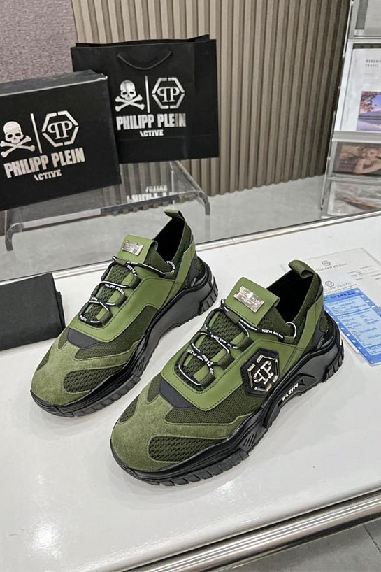 Мужские кроссовки Philipp Plein Predator - Green
