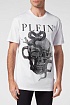 Белая футболка со стразами Philipp Plein Snake