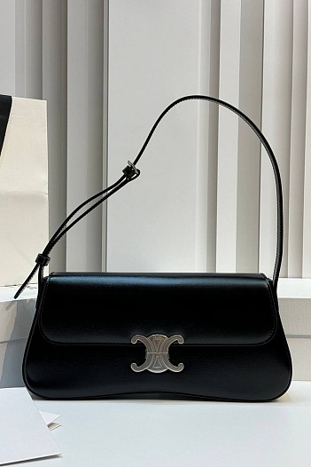Женская сумка Celine Lola Premium 26x12x5 см - Black   