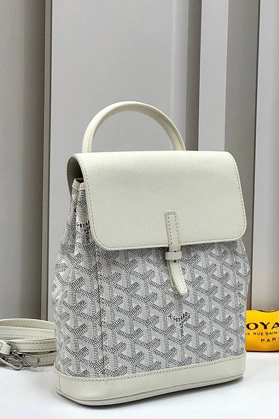 Женский рюкзак Goyard Alpin Mini Premium 23x19x9.5 см - White