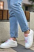 Женские кожаные кроссовки Louis Vuitton Time Out - White / Pink