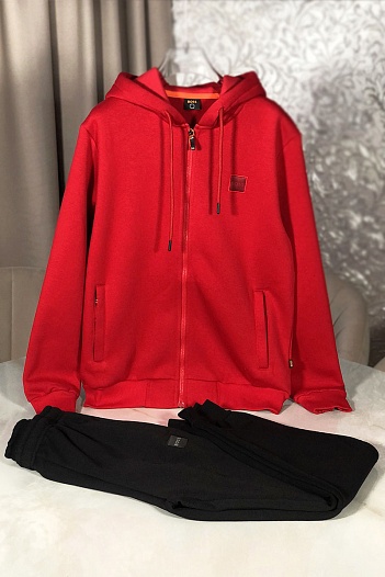 Утеплённый костюм на флисе Hugo Boss - Red / Black   