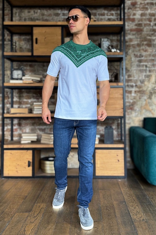 Белая футболка Marcelo Burlon County of Milan graphic-print
