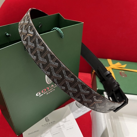 Кожаный ремень Goyard Florida Goyardine premium   