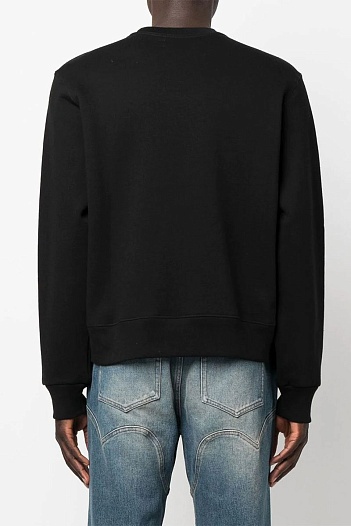 Мужской чёрный свитшот Amiri Collegiate logo-print   