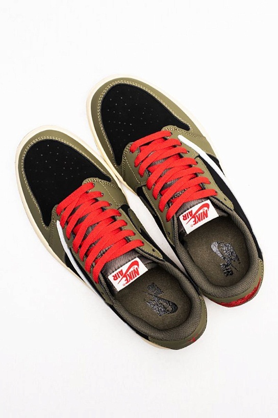 Кроссовки Travis Scott x Nike Air Jordan 1 Low - Green