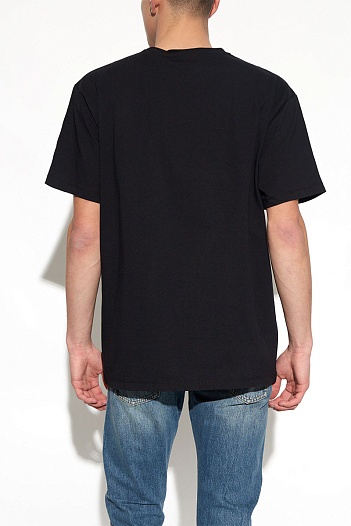 Футболка чёрного цвета Gucci logo-print   