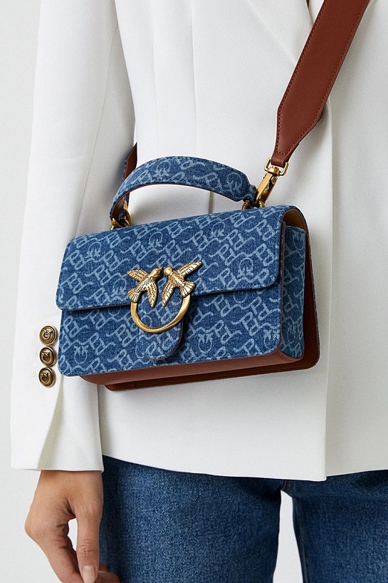 Женская сумка Mini Love Denim 27x16 см