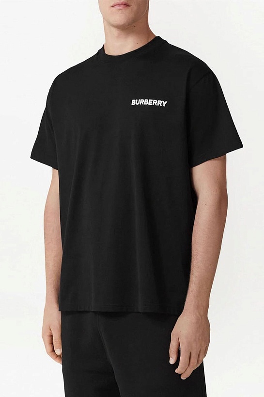 Чёрная футболка Burberry Rutherford Ekd