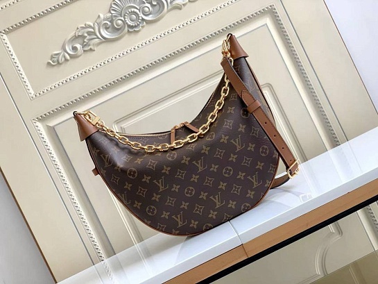 Женская кожаная сумка Louis Vuitton Loop Hobo Premium 38x26x10 см