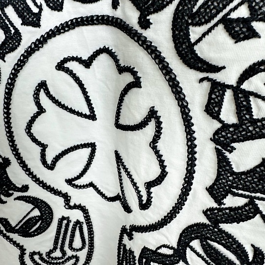 Белая оверсайз футболка Chrome Hearts Premium