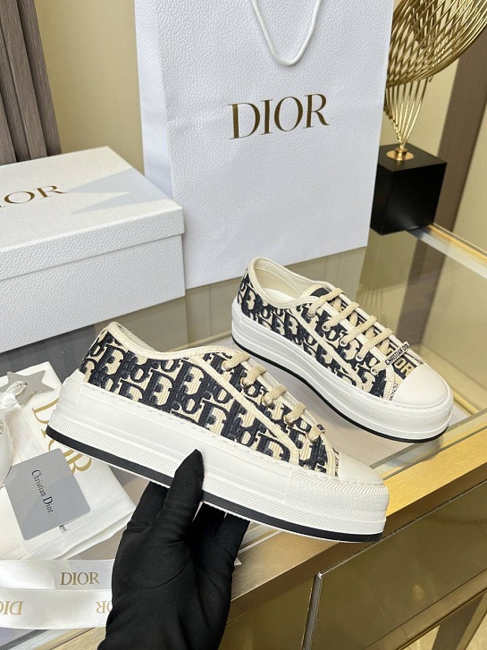 Женские кеды на платформе Dior Walk'n' premium