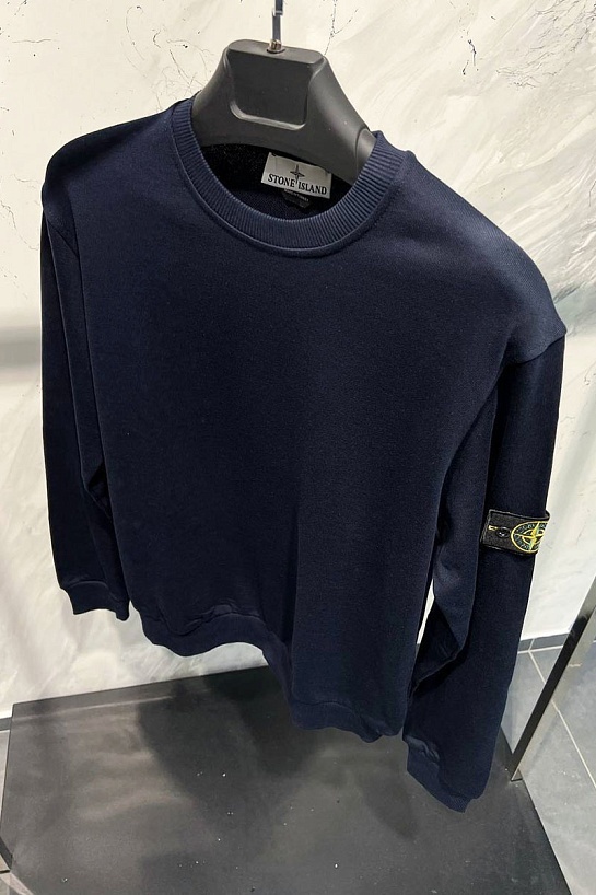 Свитшот тёмно-синего цвета Stone Island compass-patch