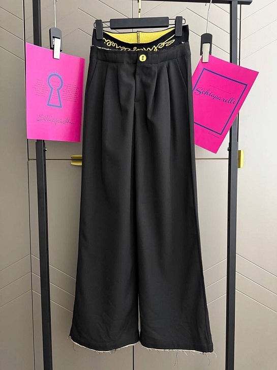 Женские чёрные брюки Schiaparelli premium