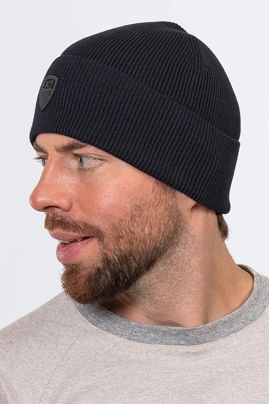 Шапка синего цвета Emporio Armani 7 Mountain U Shield