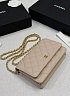 Кожаная сумка Chanel Wallet on Chain premium 19x12x4 см