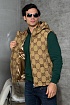 Мужской бежевый жилет Gucci GG Monogram