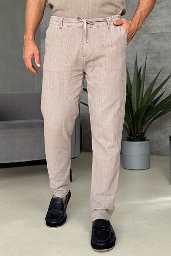 Мужские брюки Loro Piana бежевого цвета   