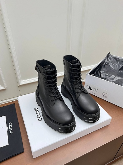 Женские кожаные ботинки Celine premium   