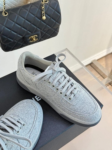 Женские кроссовки Chanel Premium - White   