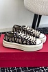 Женские кеды Valentino Toile Iconographe premium - Brown