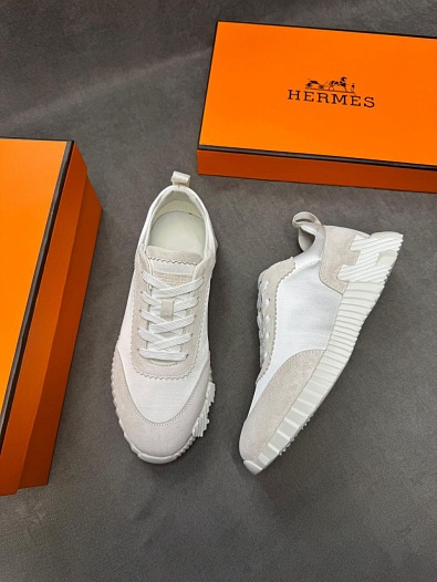 Мужские кроссовки Hermes Bouncing - White   