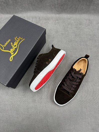 Мужские замшевые кроссовки Christian Louboutin    