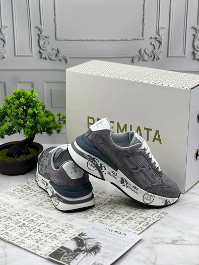 Мужские кроссовки Premiata Moe Run - Grey   