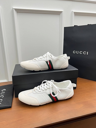 Женские комбинированные кроссовки Gucci Flex premium   
